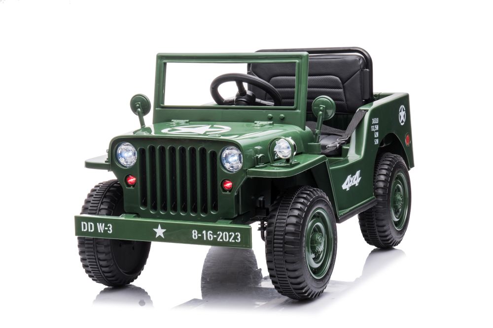 Elektrické autíčko JH-103 vojenská zelená 4x4