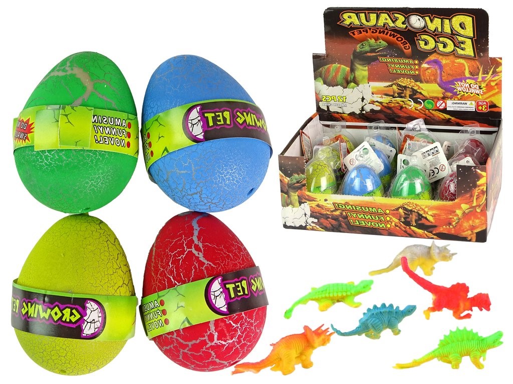 mamido Vyklíčející magické vajcia dinosaura rastúce 6 cm farebné