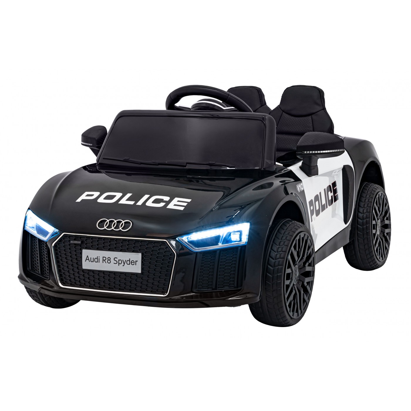 E-shop Detské elektrické autíčko Audi R8 Spyder polícia