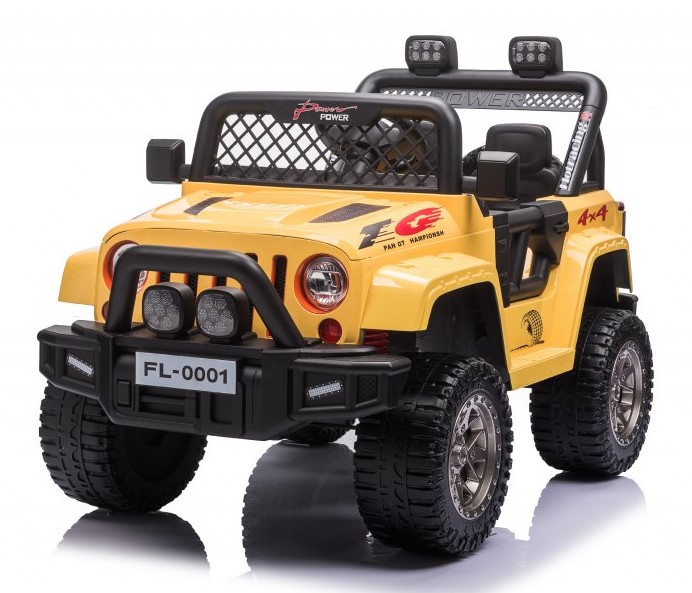 E-shop Mamido Mamido Detské elektrické autíčko Jeep Power 4x4 žlté