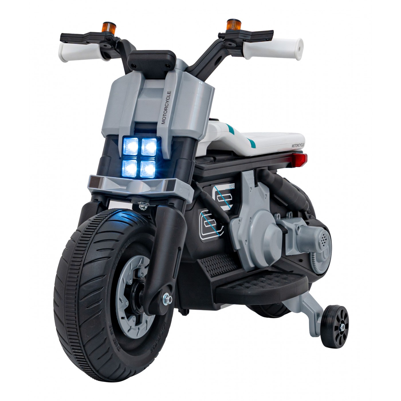 mamido Detská elektrická motorka Future 88 biela