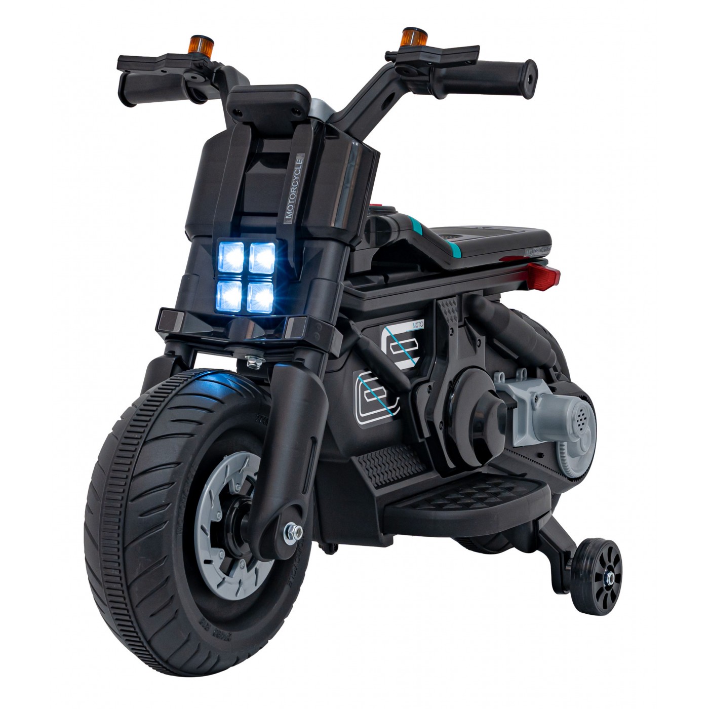 mamido Detská elektrická motorka Future 88 čierna