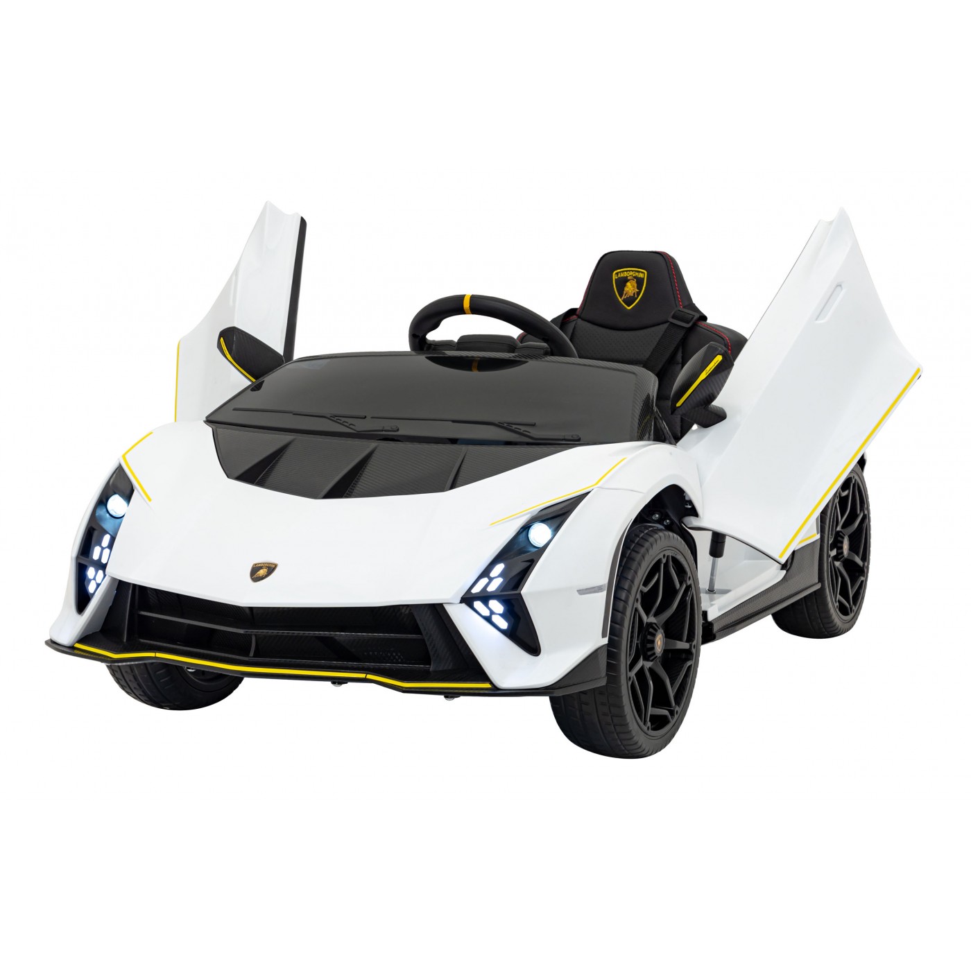 Detské elektrické autíčko Lamborghini Invencible biele