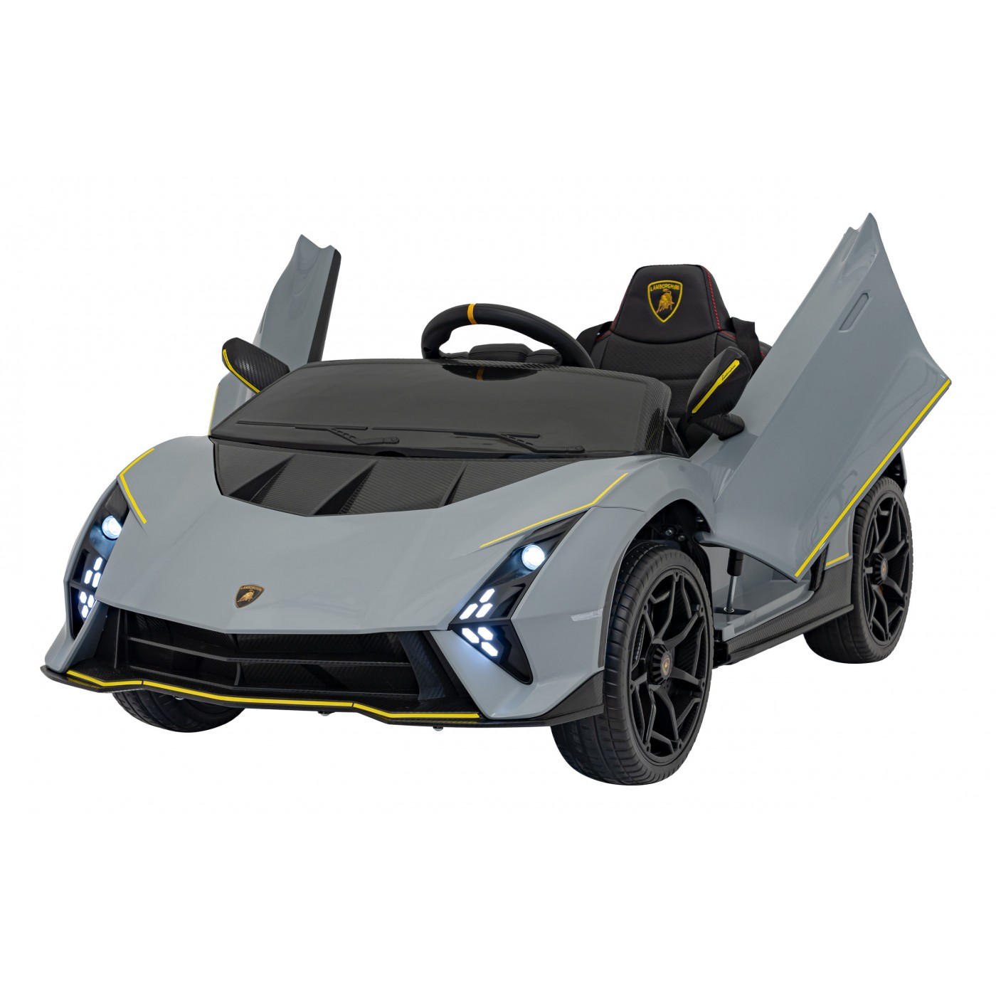 Detské elektrické autíčko Lamborghini Invencible šedé