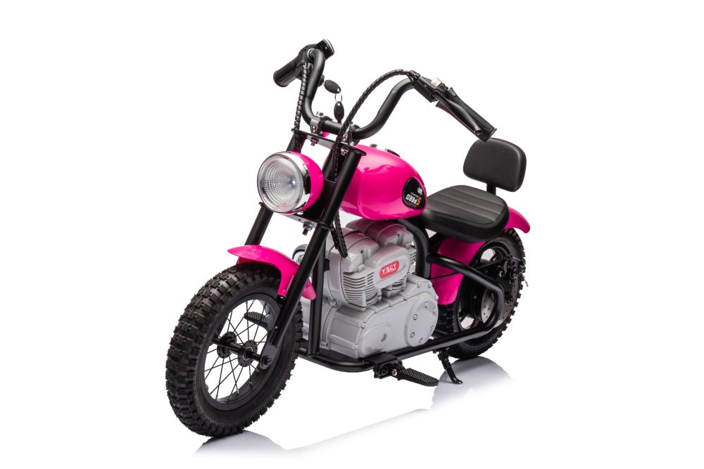 Elektrická motorka A9902 36V 350W ružová