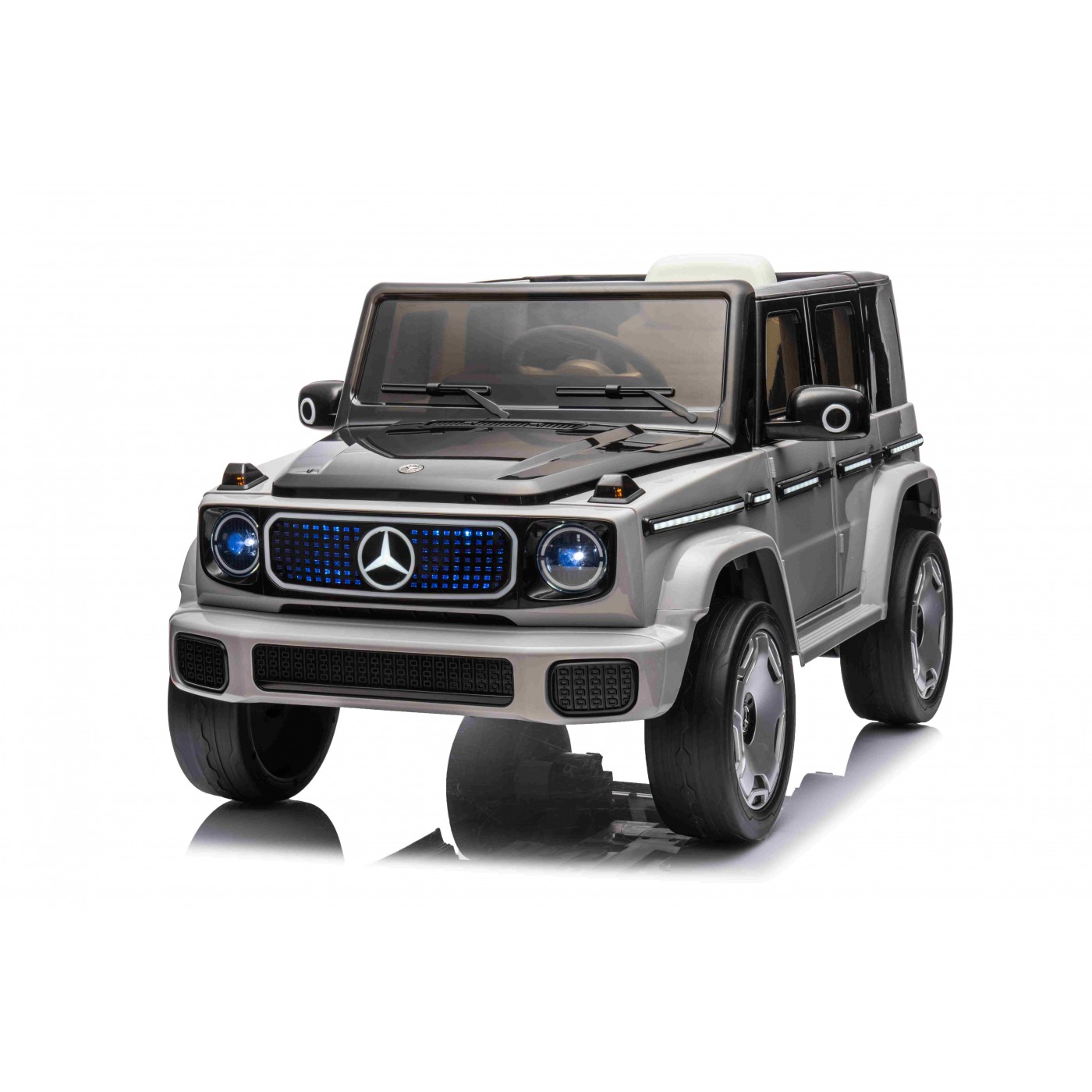 Elektrické autíčko Mercedes Benz EQG strieborné