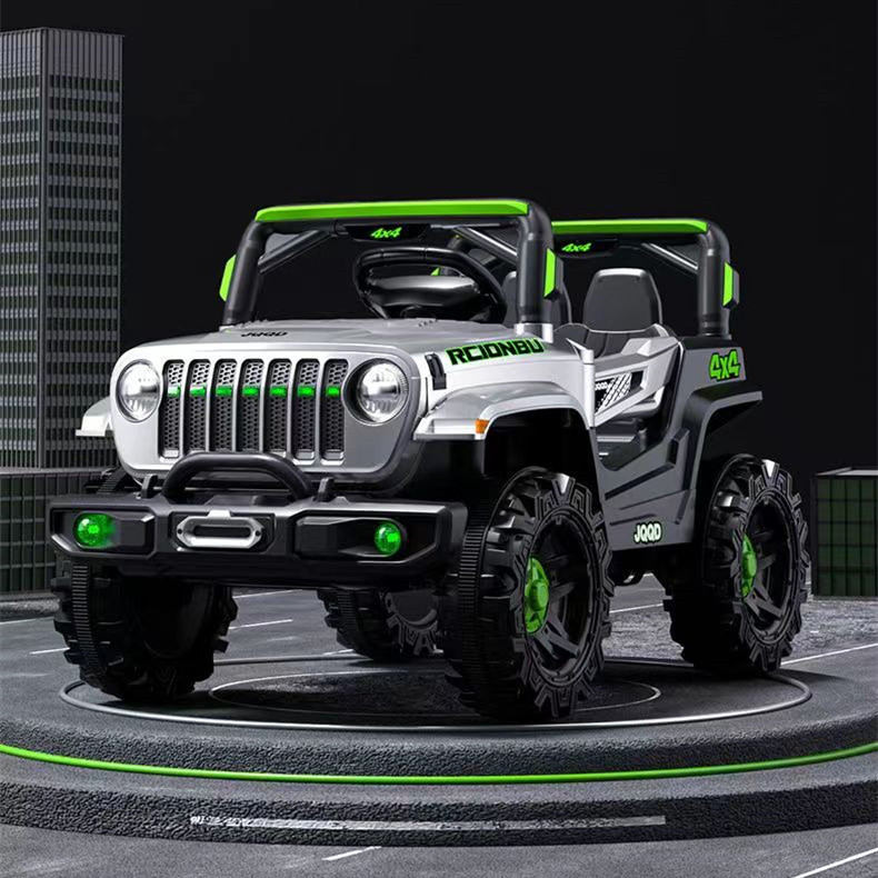 Elektrické autíčko Terrain 4x4 sivé