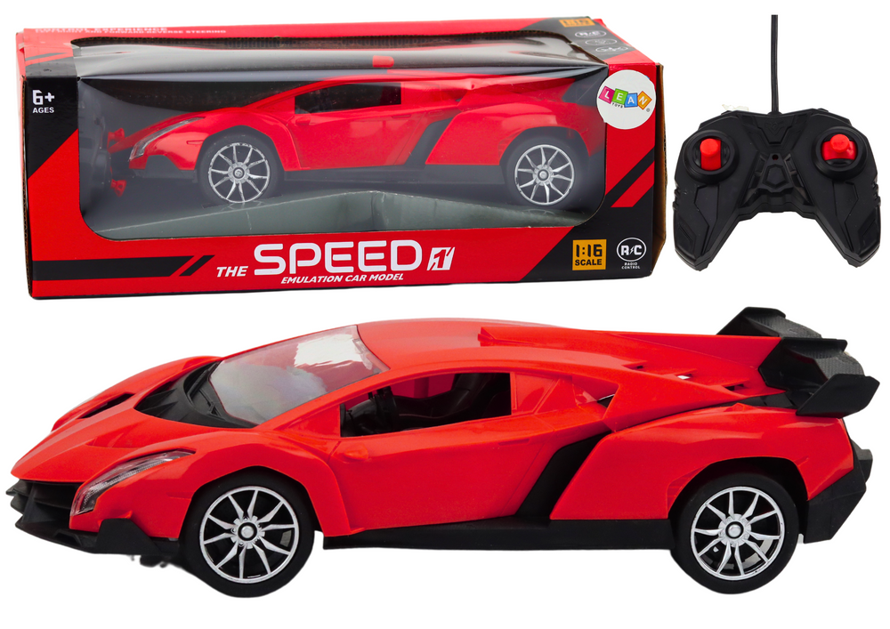 mamido 1:16 RC Športové auto na diaľkové ovládanie červené