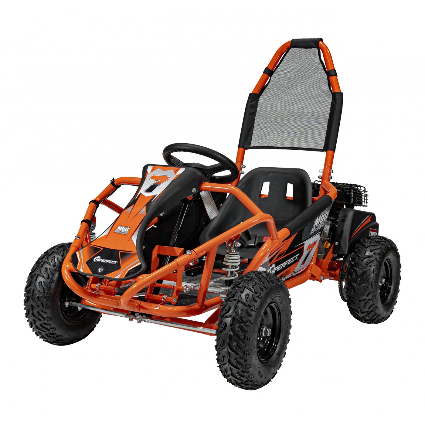 Detská benzínová motokára MUD MONSTER oranžová