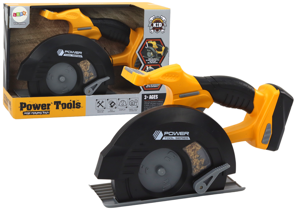 mamido Detská kotúčová píla náradie žltá so zvukmi