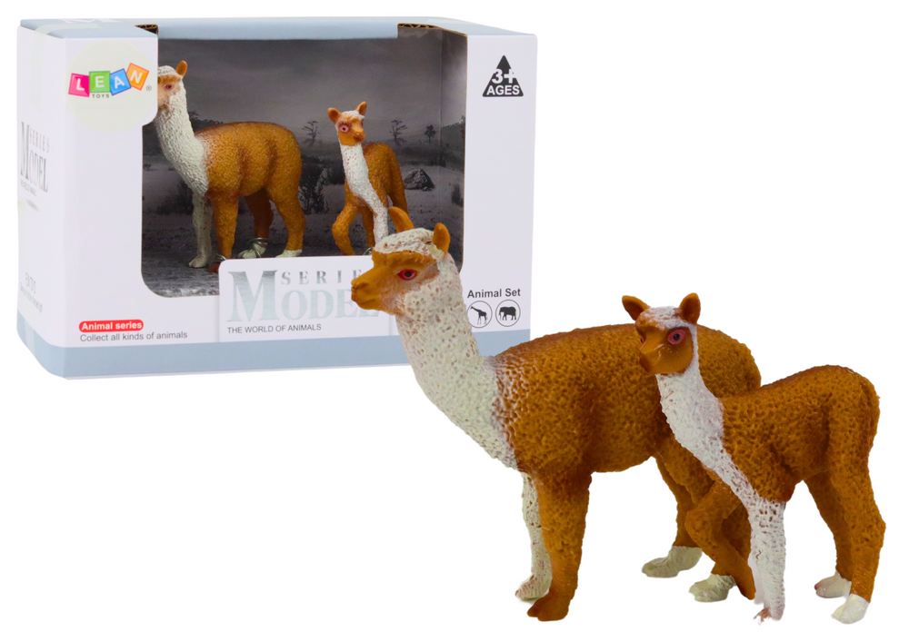 mamido Figúrka dospelá lama 8 cm s mláďaťom lamy 6 cm Zvieratá sveta