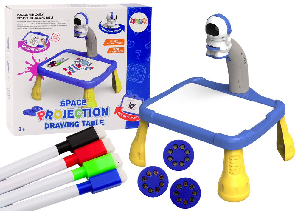 mamido Kozmický projektor kresliaca tabuľa stolček Vesmír
