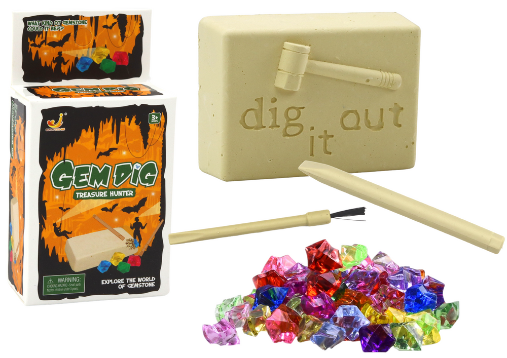 mamido Mini archeologická sada na vykopávky kryštálov s nástrojmi