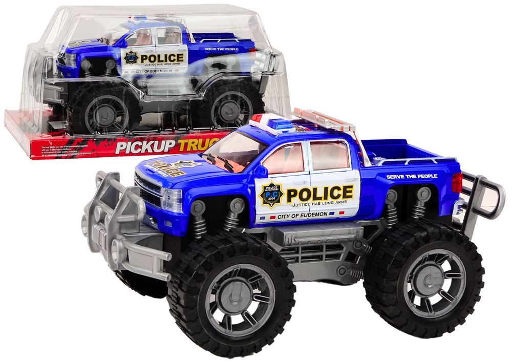 mamido Policajný pickup modrý terénny automobil