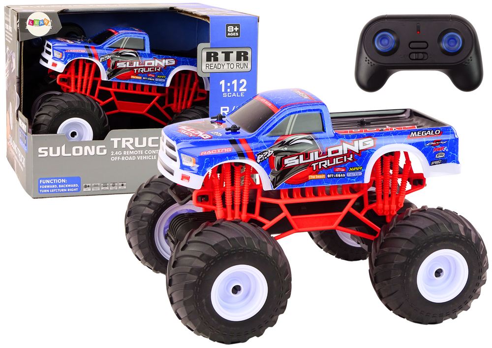 mamido RC terénne auto 2.4G 1:12 Truck modrý