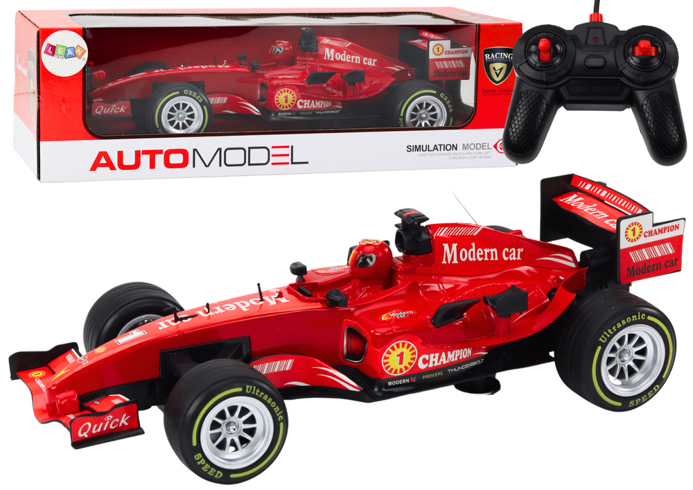 mamido RC závodné auto 1:12 červené so svetlami a zvukmi