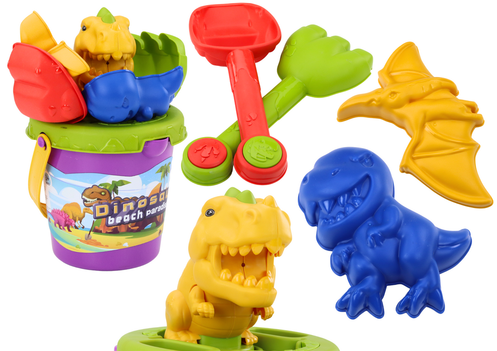 mamido Sada na piesok vedro lopatka hrable formičky dinosauri