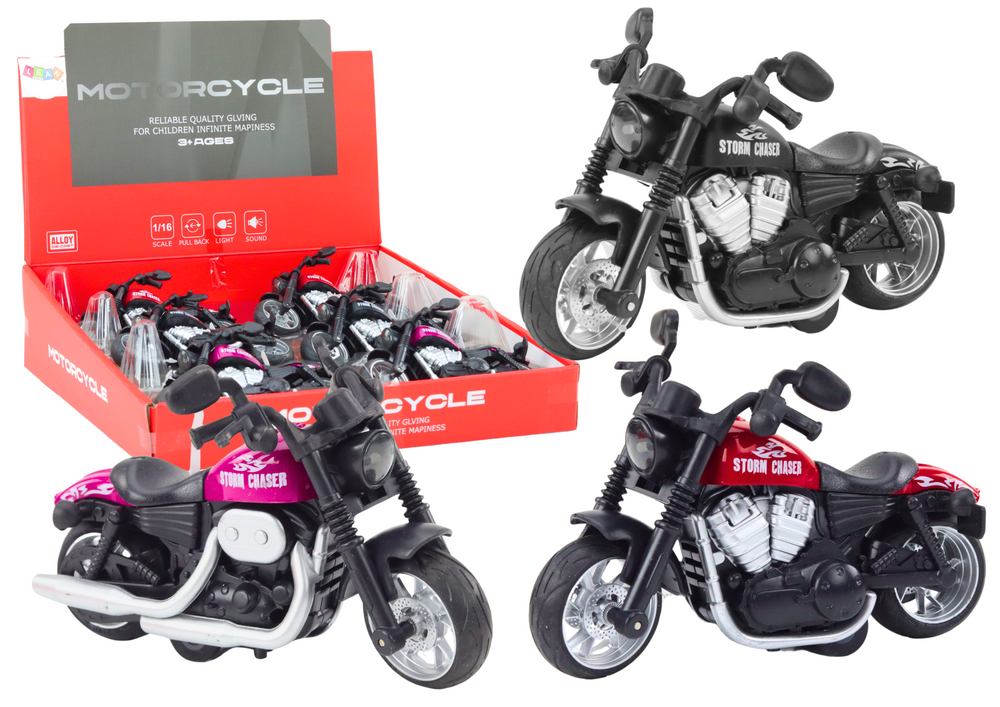 Športový motocykel Harley s trecím pohonom 3 farby