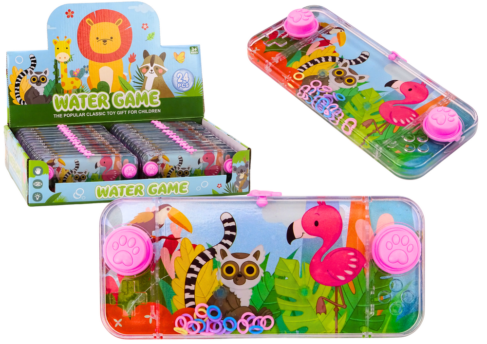 mamido Vodné Herné Konzola šikovnosti Ružový Plameniak Lemur Ovládač Krúžky