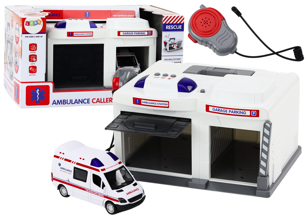 mamido Záchranná základňa Ambulancia so svetlami a zvukmi