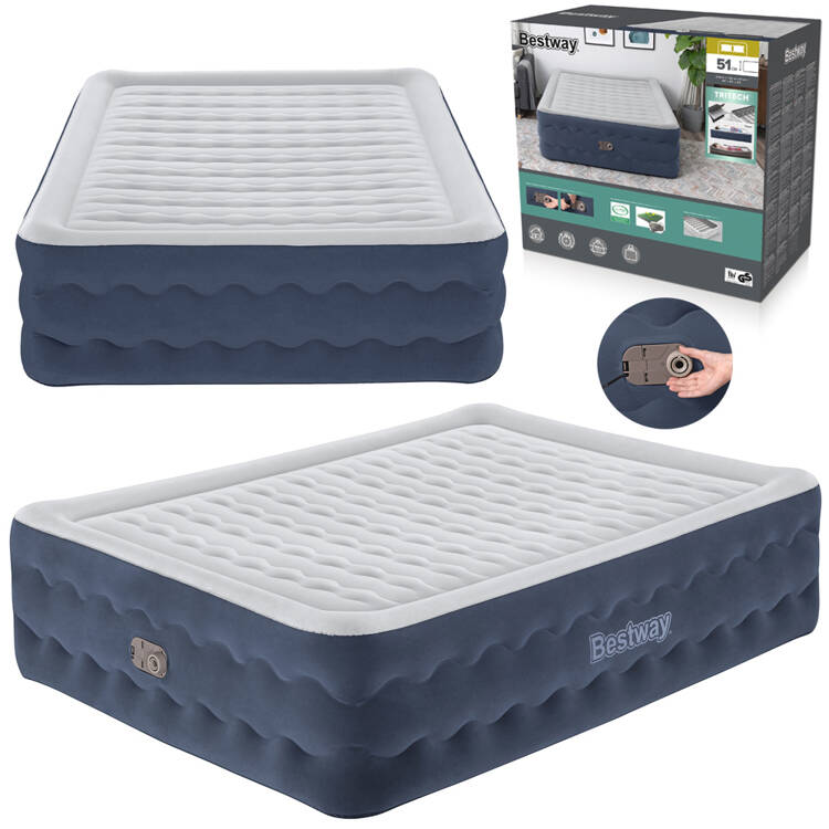 mamido Bestway dvojlôžkový matrac Queen Tritech Truleisure Air 203x152x51 cm