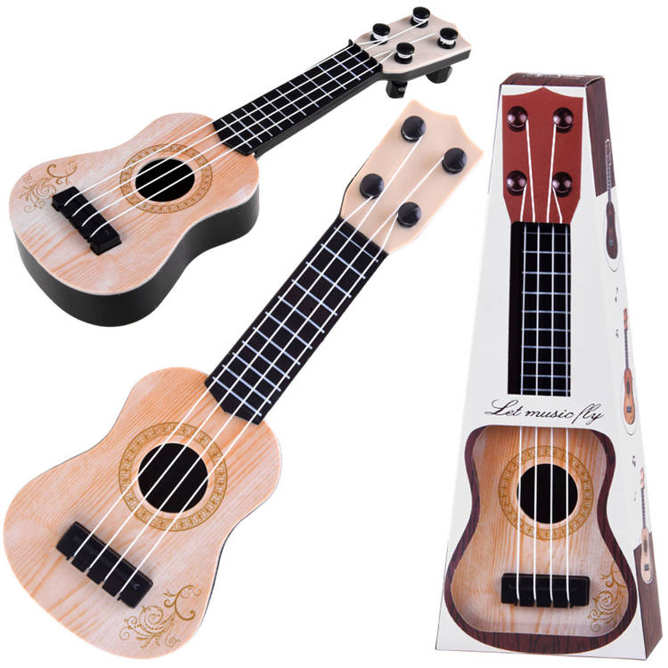 mamido Detská mini gitara ukulele 25 cm červená