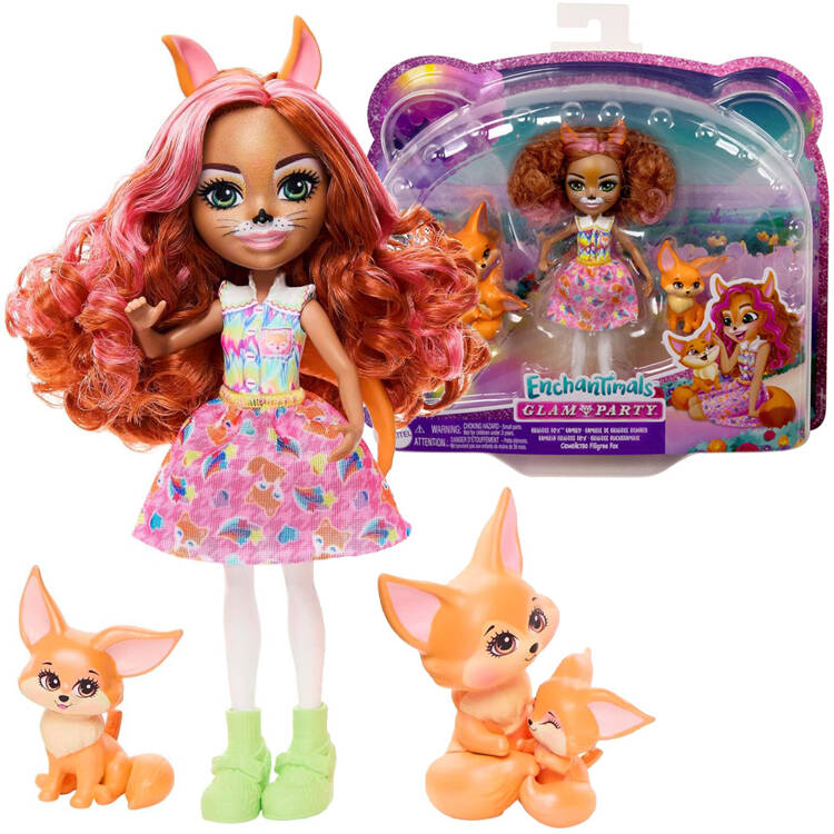 Enchantimals bábika Filigree Fox sada líščia rodinka