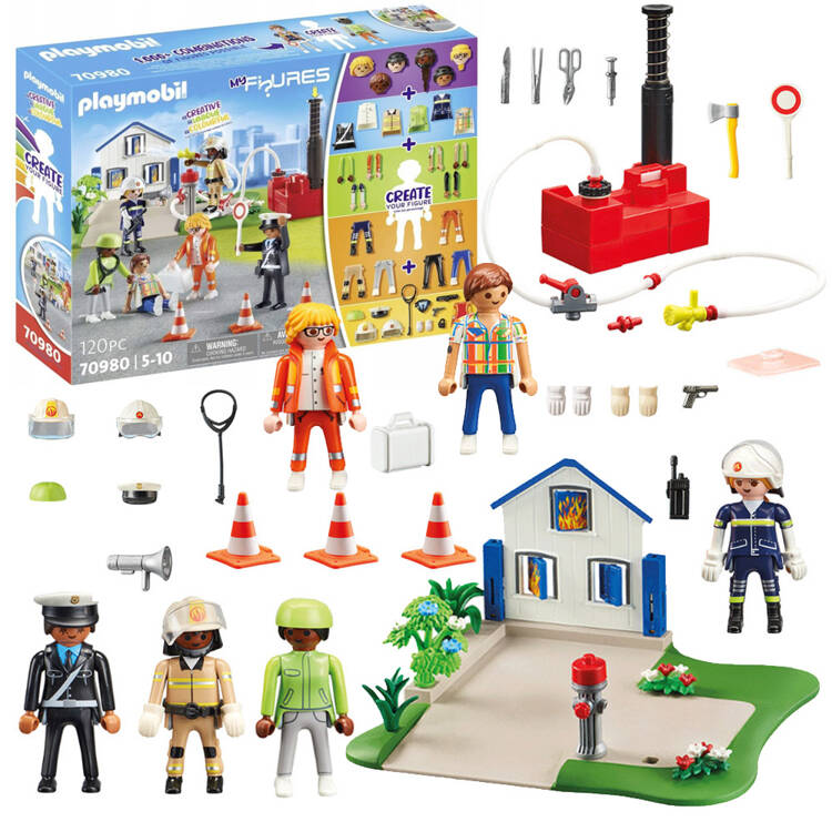 mamido Playmobil Moje Figúrky záchranná akcia stavebnice 120 dielikov