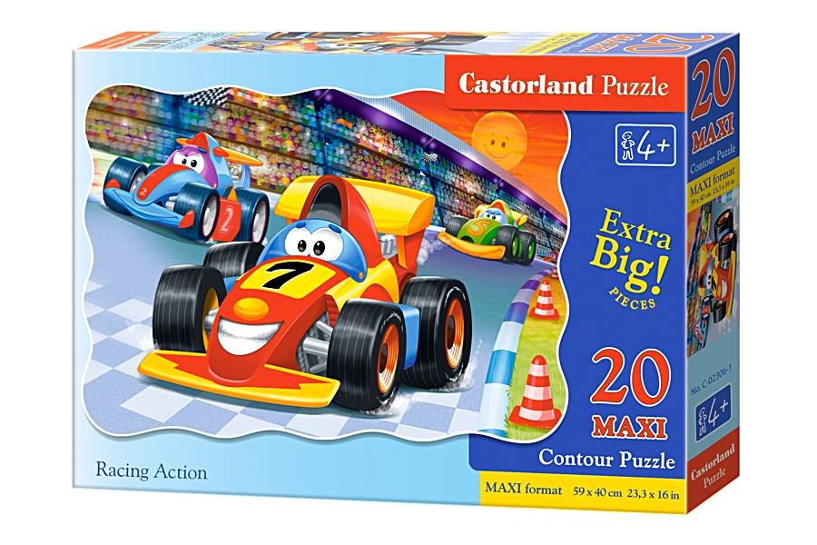 mamido Puzzle 20 dielikov MAXI Závodné akcie