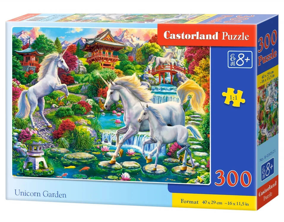 mamido Puzzle 300 dielikov Jednorožčí záhrada jednorožci