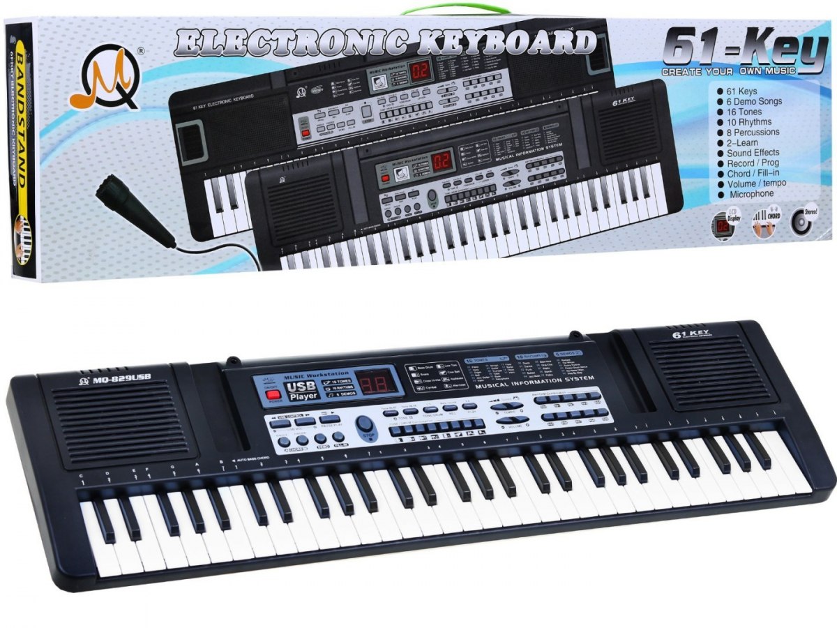 mamido Keyboard s USB + mikrofón