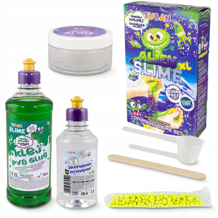 mamido Tuban kreatívna sada Slime Alien XL kúzelný sliz meniaci farbu
