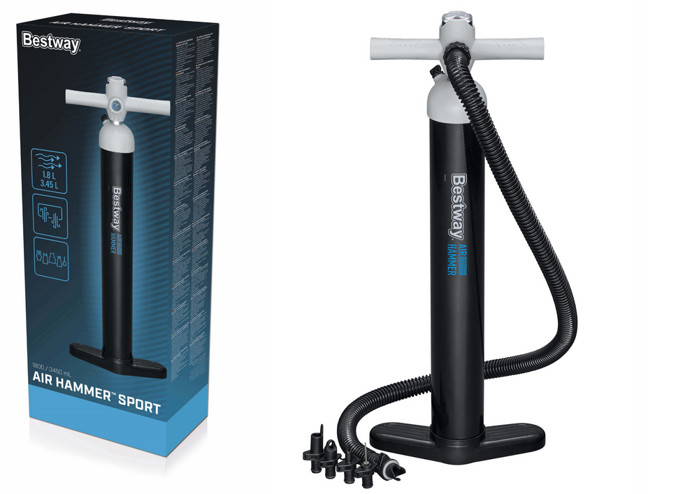 mamido Vysoko tlaková ručná pumpa s manometrom Bestway 62227