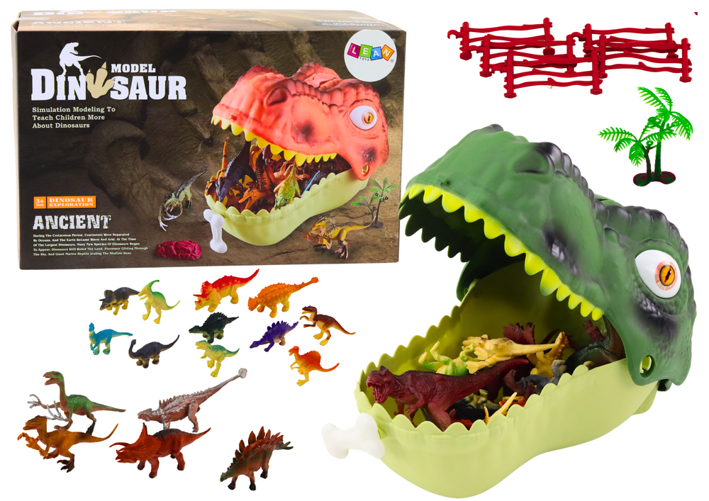 mamido Sada figúrok dinosaurov Veľký dinosaurus 45 kusov zelená