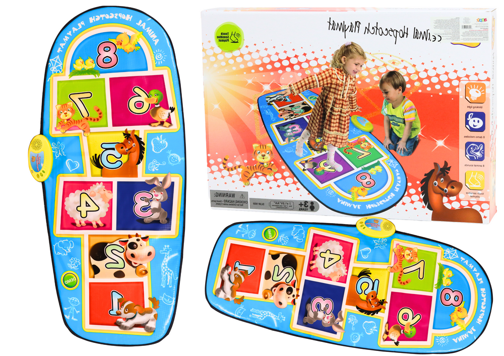 mamido Tanečná podložka pre deti so zvieratkami 8 melódií