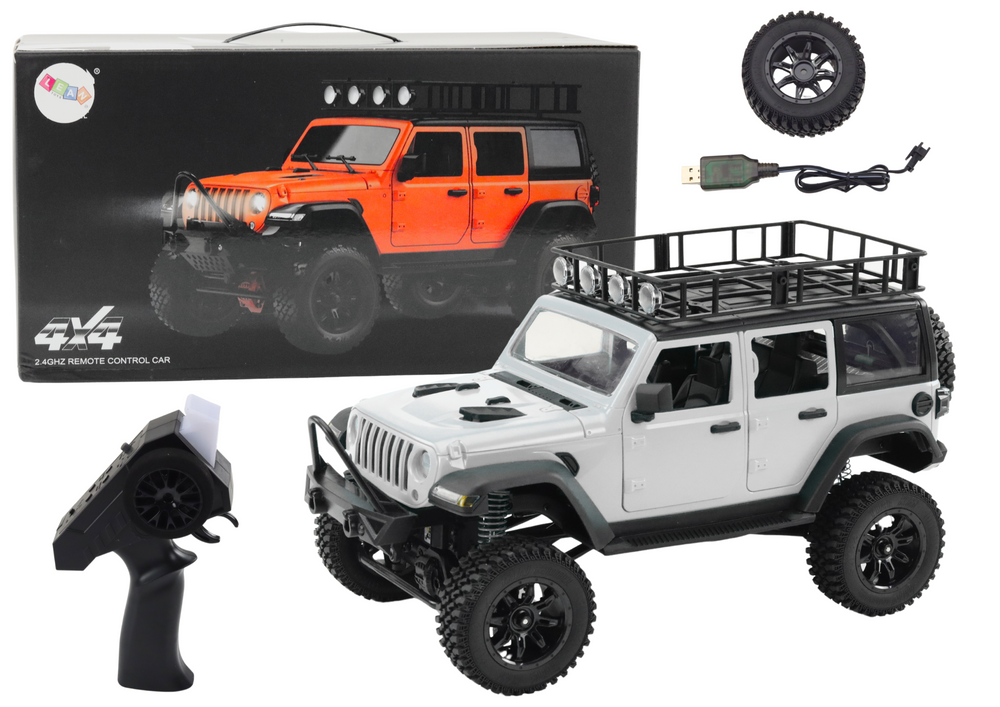 mamido Terénne autíčko Off-road na diaľkové ovládanie RC 4x4 sivé
