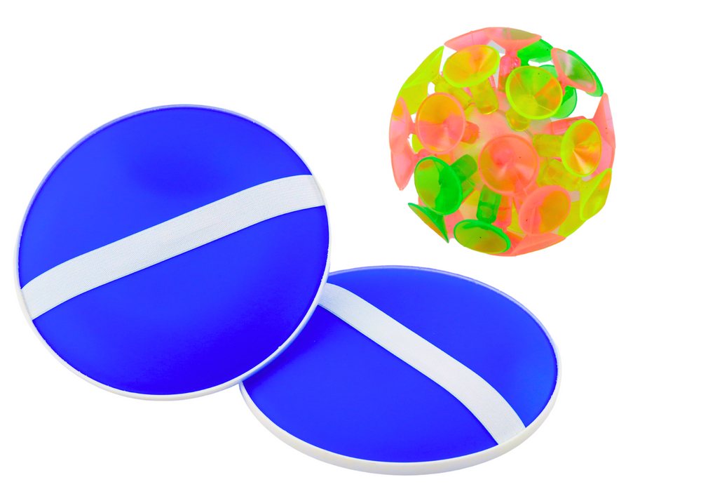 mamido Hra s loptičkou s prísavkami modrá