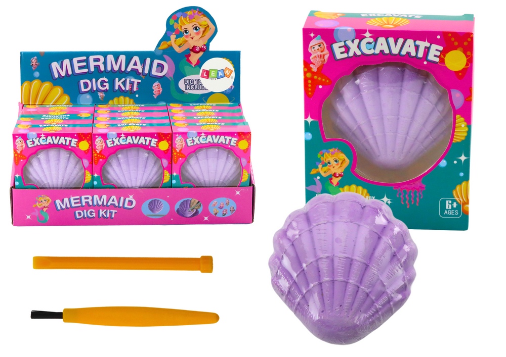 mamido Archeologická sada Morská víla v mušli s dlátom a štetcom