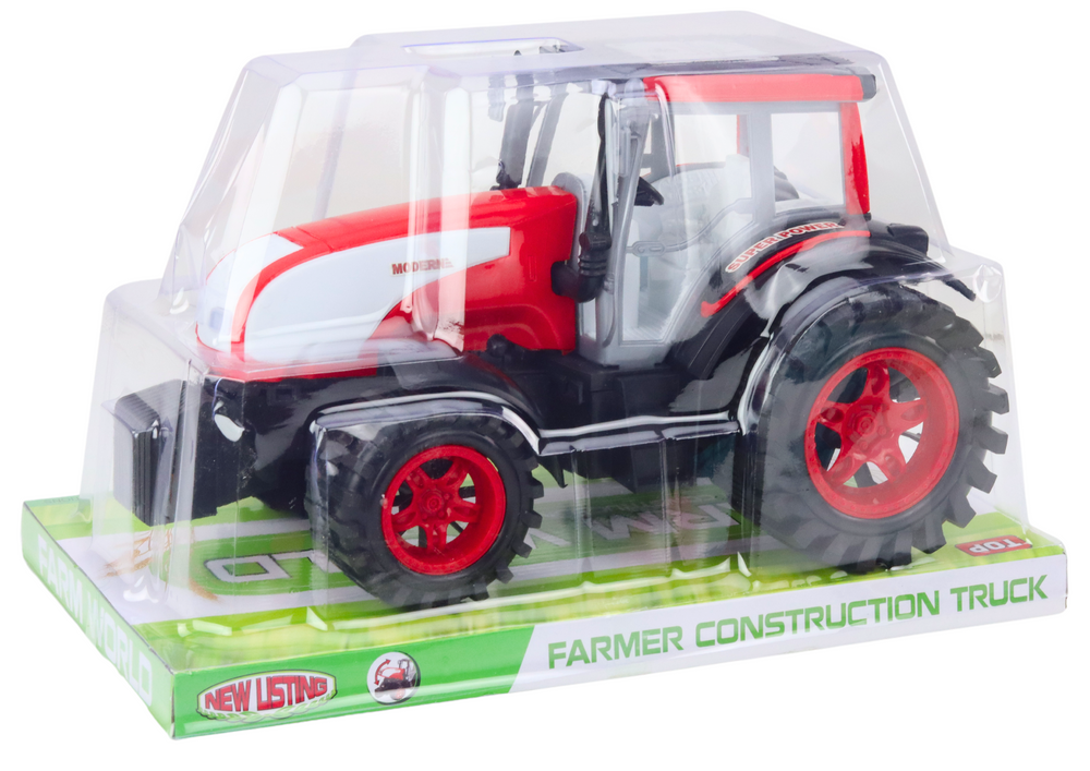 mamido Veľký poľnohospodársky traktor s pohonom červený