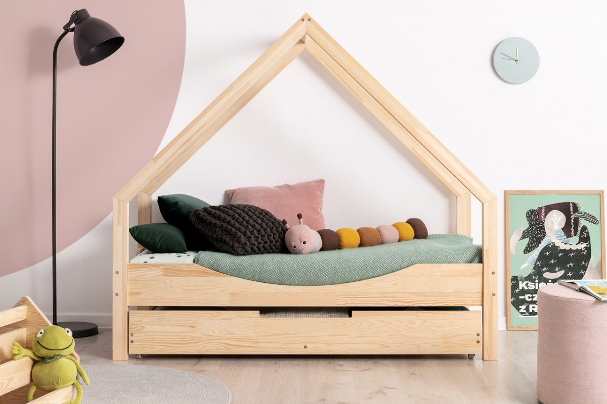 ADEKO Loca E Drevená detská posteľ ADEKO Rozměry: 100 x 190 cm
