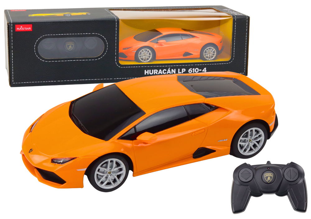 Auto na diaľkové ovládanie R/C Lamborghini Huracan 1:24 Rastar oranžové