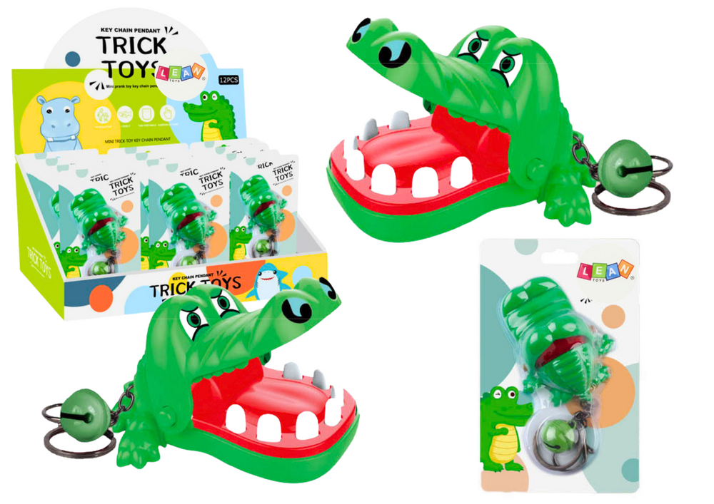 mamido Kľúčenka s hryzajúcim krokodílom zelená