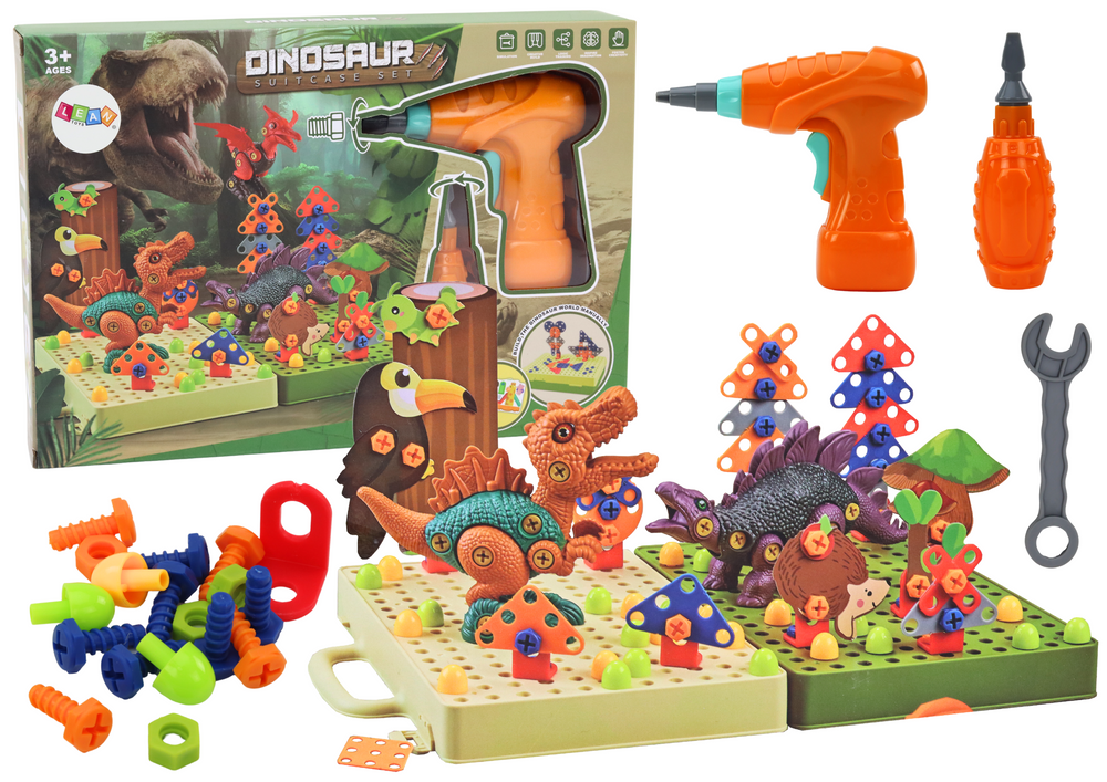 mamido Montážne dinosauri DIY s vŕtačkou