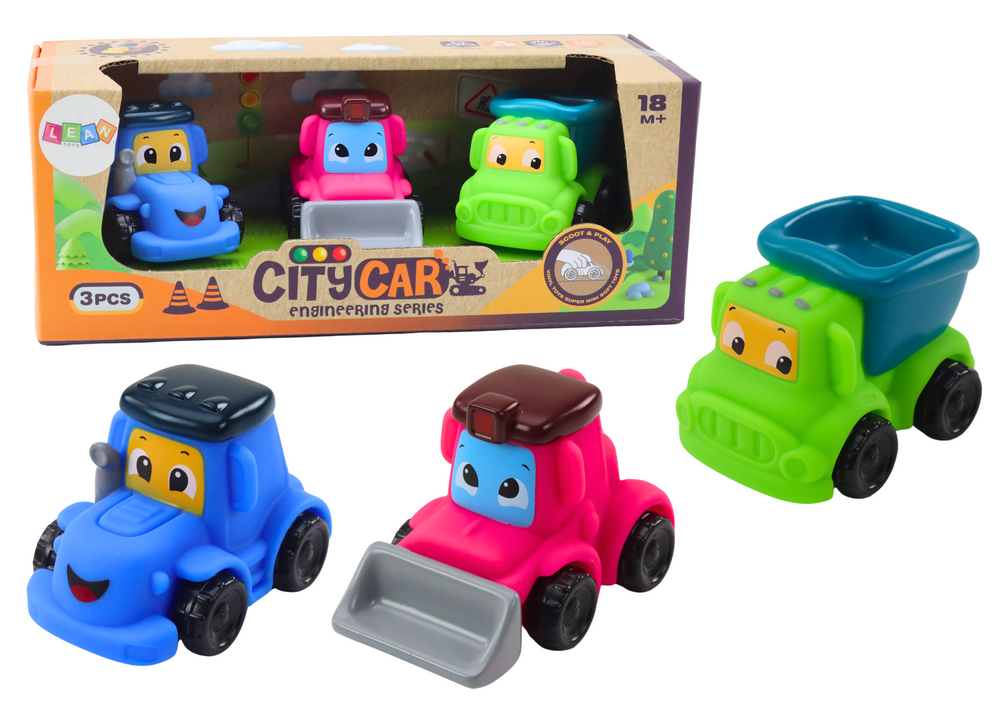 mamido Súprava poľnohospodárskych vozidiel z mäkkej gumy