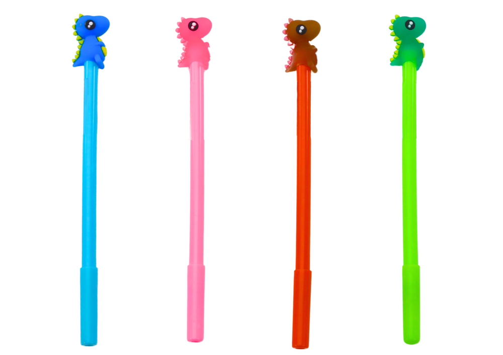 mamido Prepiska s dinosaurom a uzáverom čierny atrament 0,5 mm mix