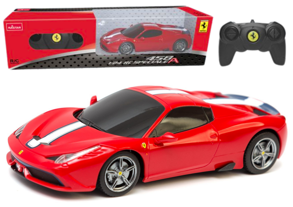 mamido Športové autíčko Ferrari 458 Speciale na diaľkové ovládanie RC 1:24 červené
