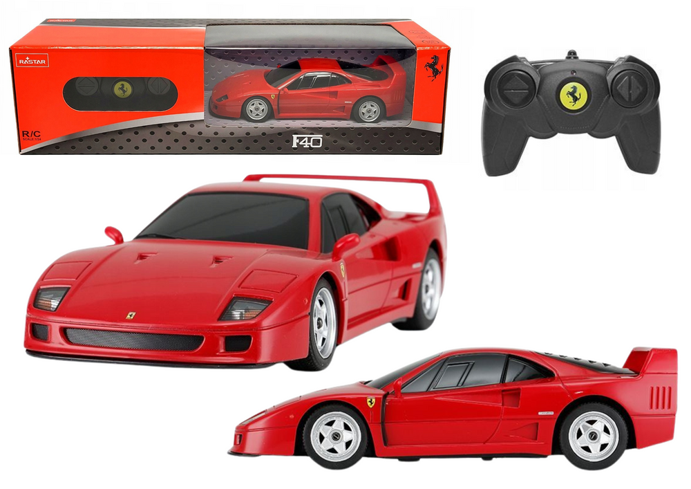 mamido Športové autíčko Ferrari F40 na diaľkové ovládanie RC 1:24 červené