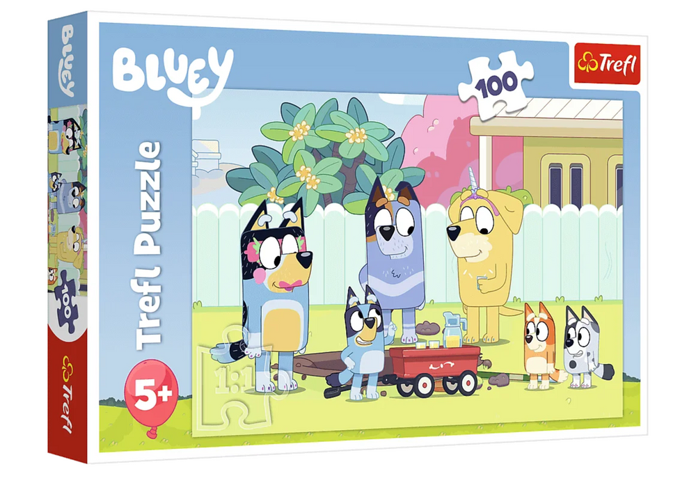 Puzzle Veselý svet Bluey 100 dielikov Trefl
