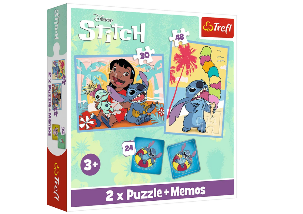 TREFL Puzzle a Pexeso Lilo a Stitch 2v1 Trefl