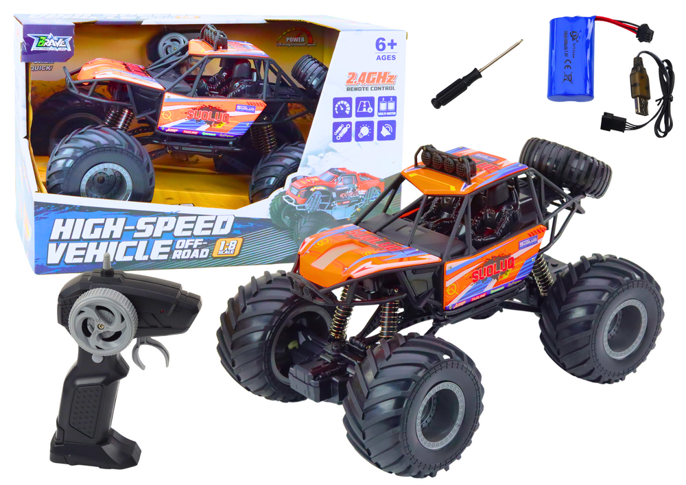 mamido Terénne auto na diaľkové ovládanie RC 1:8 oranžové